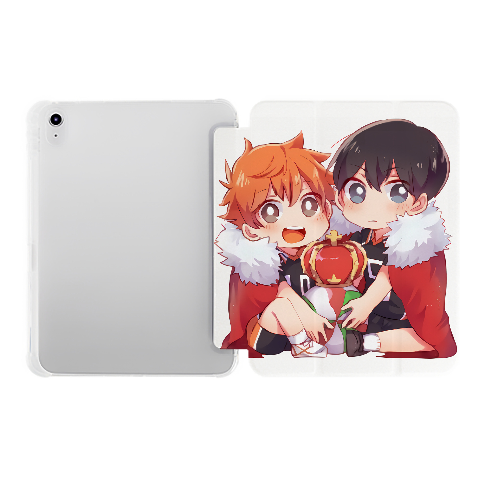 （画像用） ハイキュー!! Haikyu!! IPad ケース ペン収納付き 三つ折りスタンド PUレザー×シリコン 対応機種9.5/10.5/10.9インチ